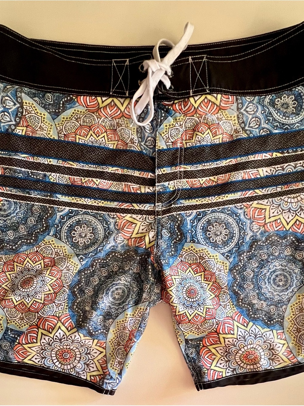 Ezekiel Multicolor Mandala Pattern Men’s Swim Trunks